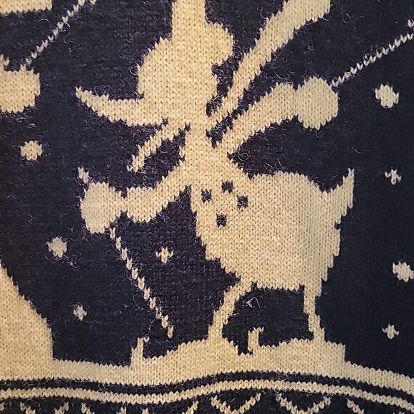 Disney Intarsia Wool sweater Adventure ahead Nordic Ski Large - Picture 6 of 6